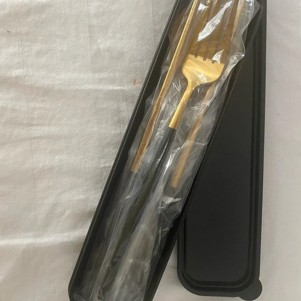 Cutlery Three-piece Stainless Steel Portable Spoon Fork Chopsticks Set